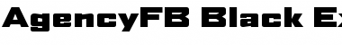 AgencyFB Black Extended Regular Font