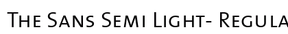 The Sans Semi Light- Regular preview