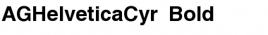 AGHelveticaCyr Bold Font