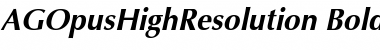 AGOpusHighResolution BoldOblique Font