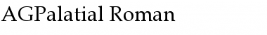 AGPalatial Roman Font