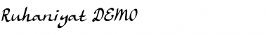 Download Ruhaniyat DEMO Font Download Ruhaniyat DEMO Font
