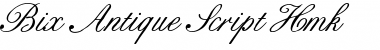 Bix Antique Script Hmk Font