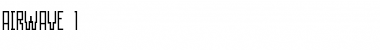 Download AIRWAVE 1 Font Download AIRWAVE 1 Font