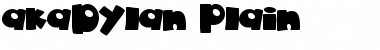 akaDylan Plain Font