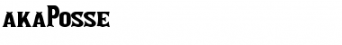 akaPosse Font