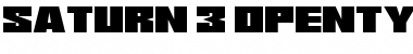 Saturn 3 Regular Font