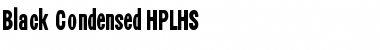 Black Condensed HPLHS Font