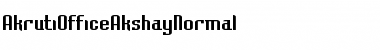 AkrutiOfficeAkshay Font