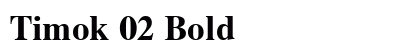 Timok 02 Bold preview