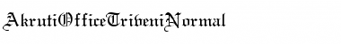 AkrutiOfficeTriveni Font