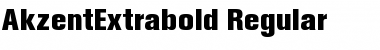 AkzentExtrabold Regular Font