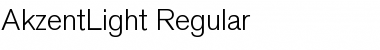 AkzentLight Regular Font