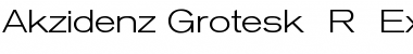 Akzidenz-Grotesk Extended BQ Regular Font Akzidenz-Grotesk Extended BQ Regular Font