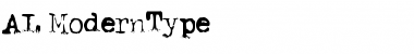 AL ModernType Regular Font