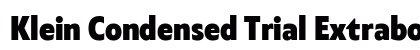 Klein Condensed Trial Extrabold