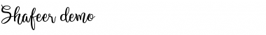 Shafeer demo Font