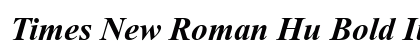 Times New Roman Hu Bold Italic preview