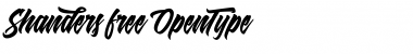 Shanders Free Font