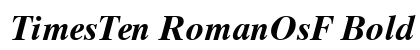 TimesTen RomanOsF Bold Italic Preview