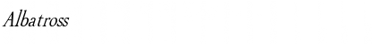 Albatross Italic Font Albatross Italic Font