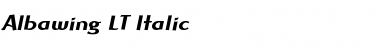 Albawing LT Italic Regular Font