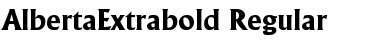 AlbertaExtrabold Font