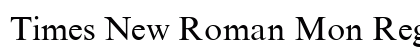 Times New Roman Mon Regular Font Times New Roman Mon Regular Font Preview