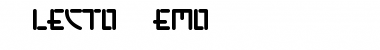 Alecto Demo Font