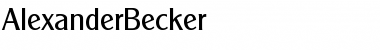 AlexanderBecker Font