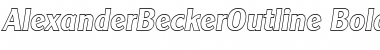 AlexanderBeckerOutline Font