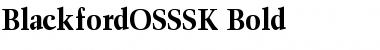 BlackfordOSSSK Bold Font