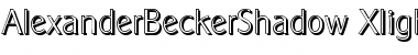 AlexanderBeckerShadow-Xlight Regular Font AlexanderBeckerShadow-Xlight Regular Font