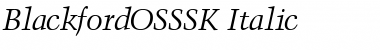 Download BlackfordOSSSK Font