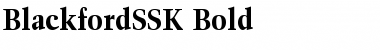 BlackfordSSK Bold Font