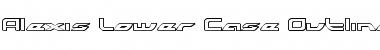 Alexis Lower Case Outline Font