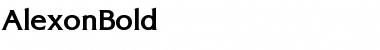 AlexonBold Regular Font AlexonBold Regular Font