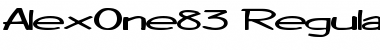 AlexOne83 Font