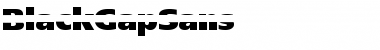 BlackGapSans Regular Font