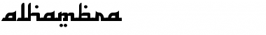 Alhambra Regular Font Alhambra Regular Font