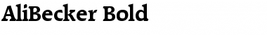 AliBecker Bold Font