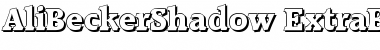AliBeckerShadow-ExtraBold Font
