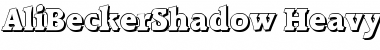 AliBeckerShadow-Heavy Font
