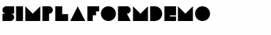 Simplaform Solid Font