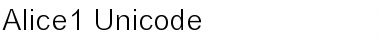 Alice1 Unicode Font