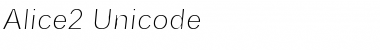 Alice2 Unicode Font