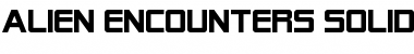 Alien Encounters Solid Regular Font Alien Encounters Solid Regular Font