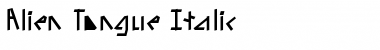 Alien Tongue Font