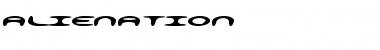 alienation Regular Font alienation Regular Font