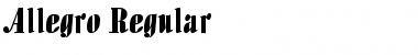 Allegro Font